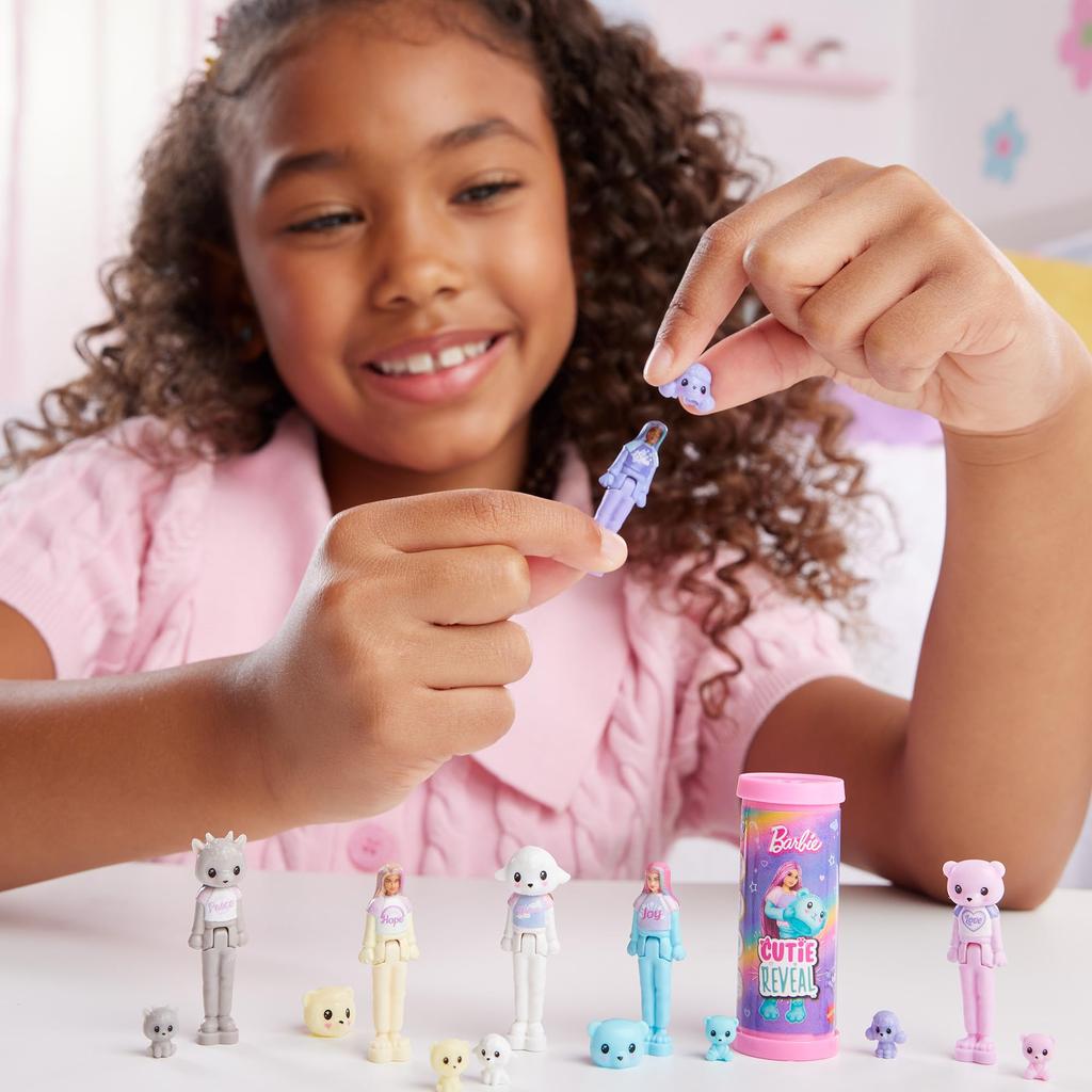 Набор милых сюрпризов Barbie Mini Barbie Land 2025 года для микрокукол в возрасте от 6 лет и старше, розовый! Кукла/Дом 986A-JCR15