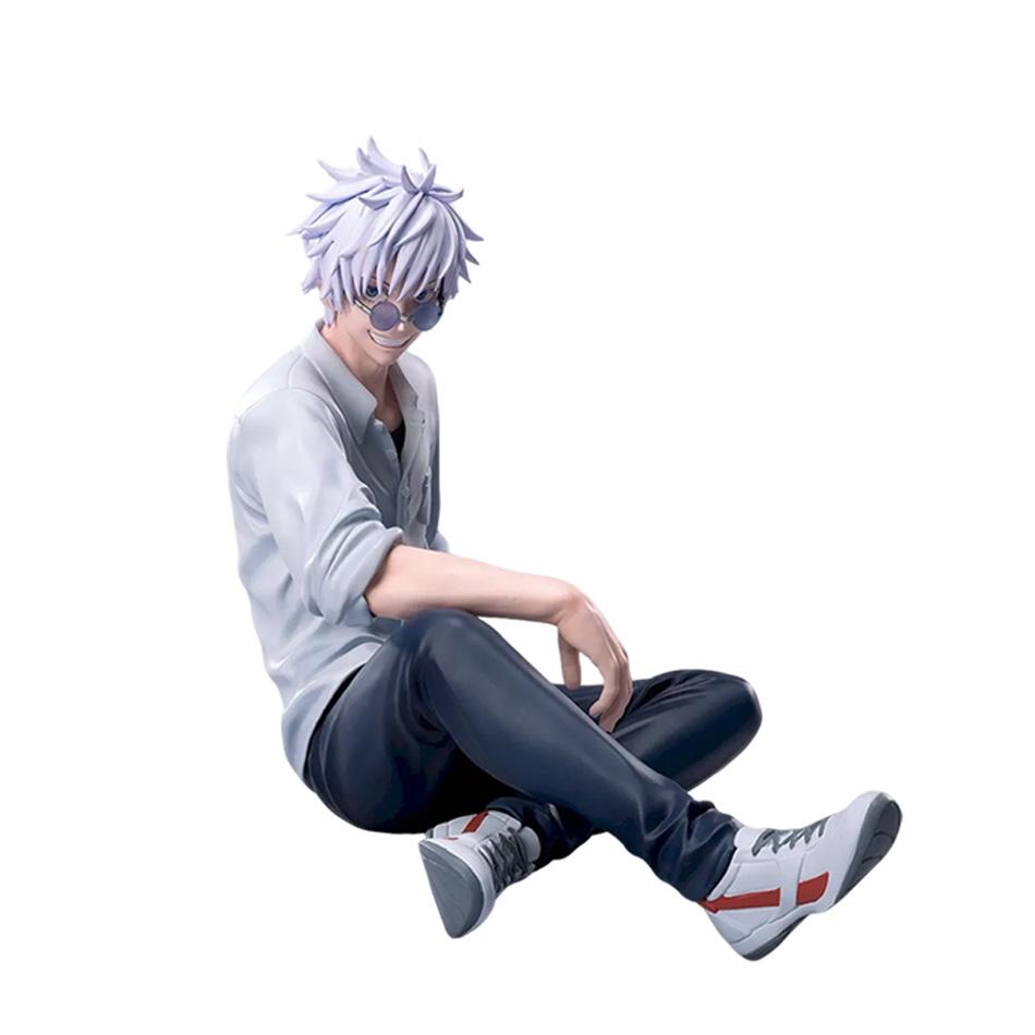 10CM Jujutsu Kaisen Animation Satoru Gojo & Geto Suguru Yumemirize Sitting Posture Action Figure Genuine Miniature Figurine Plaything