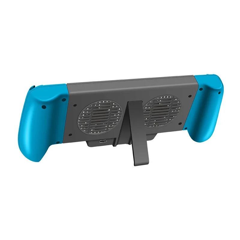 Cooling Charging Grip for Nintendo Switch & Switch Lite, 6000mAh Fan, Charger, Grip and Foldable Stand for Nintendo Switch NS Lite