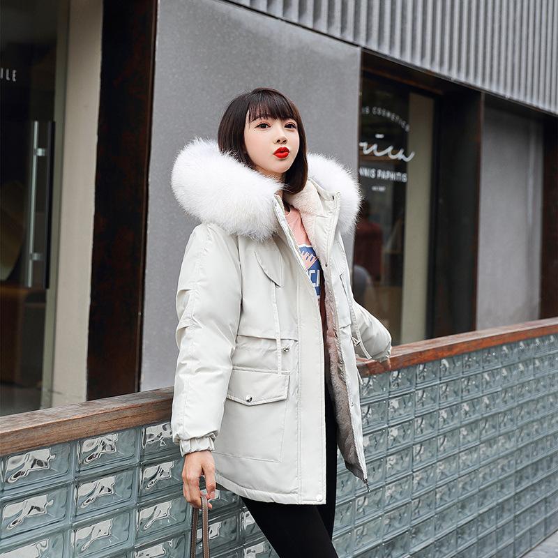 Long Padded Coat for Women, New Thickened Style with Hood, Loose Fit, Popular Jacket, Fashionable Parka Coat Suitable for Winter