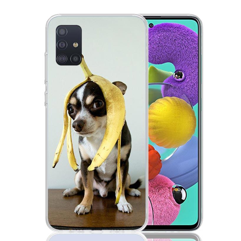 Chihuahua Puppy Teacup Dogs Case Phone Cover for Samsung Galaxy A52 A51 A50 A42 A32 A22 A12 A02S A72 A71 A70 A41 A31 A21S A40 A3