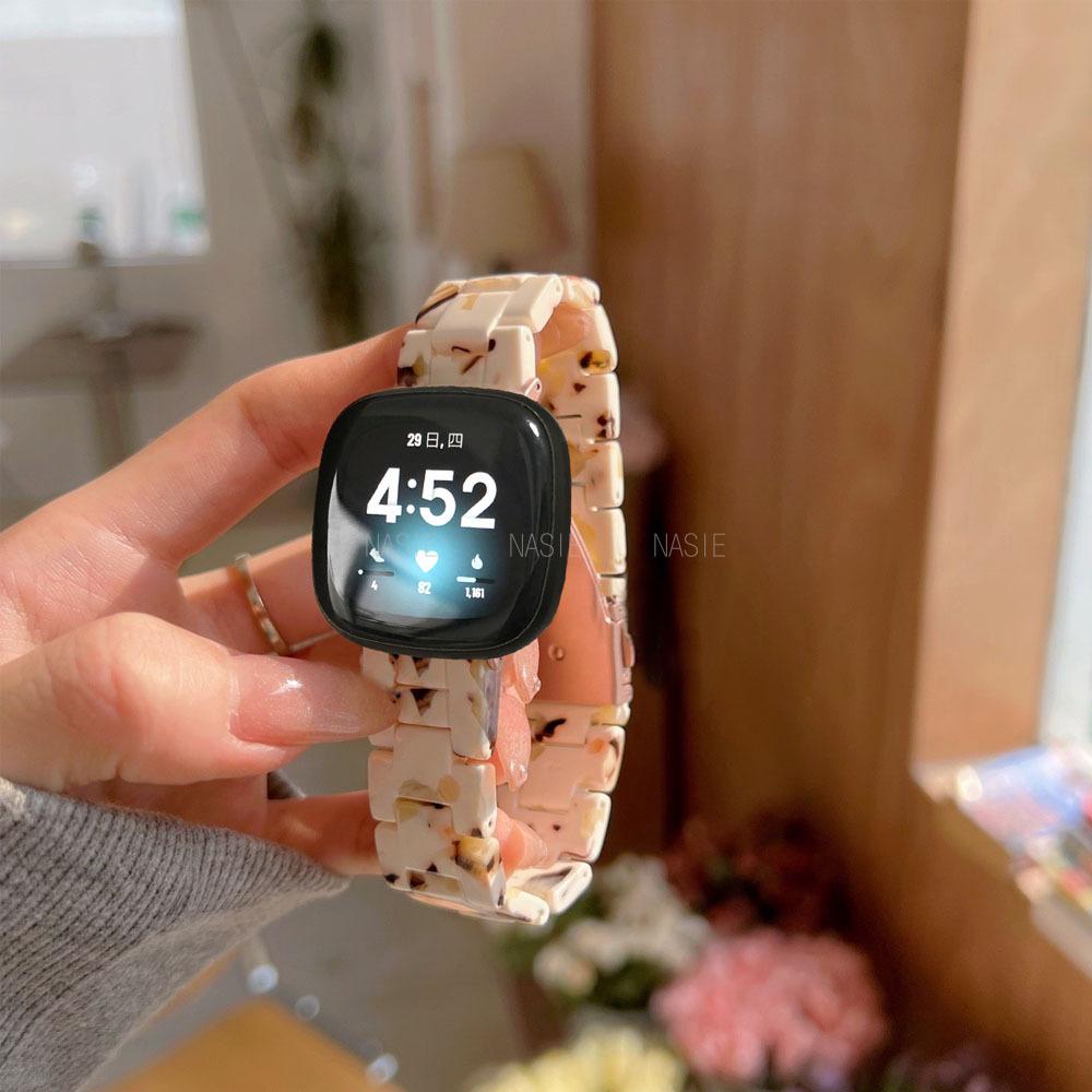 Женский роскошный полимерный ремешок для Fitbit Versa 4 3 2 1, браслет, ремешок для браслета Fitbit Sense 2, аксессуары