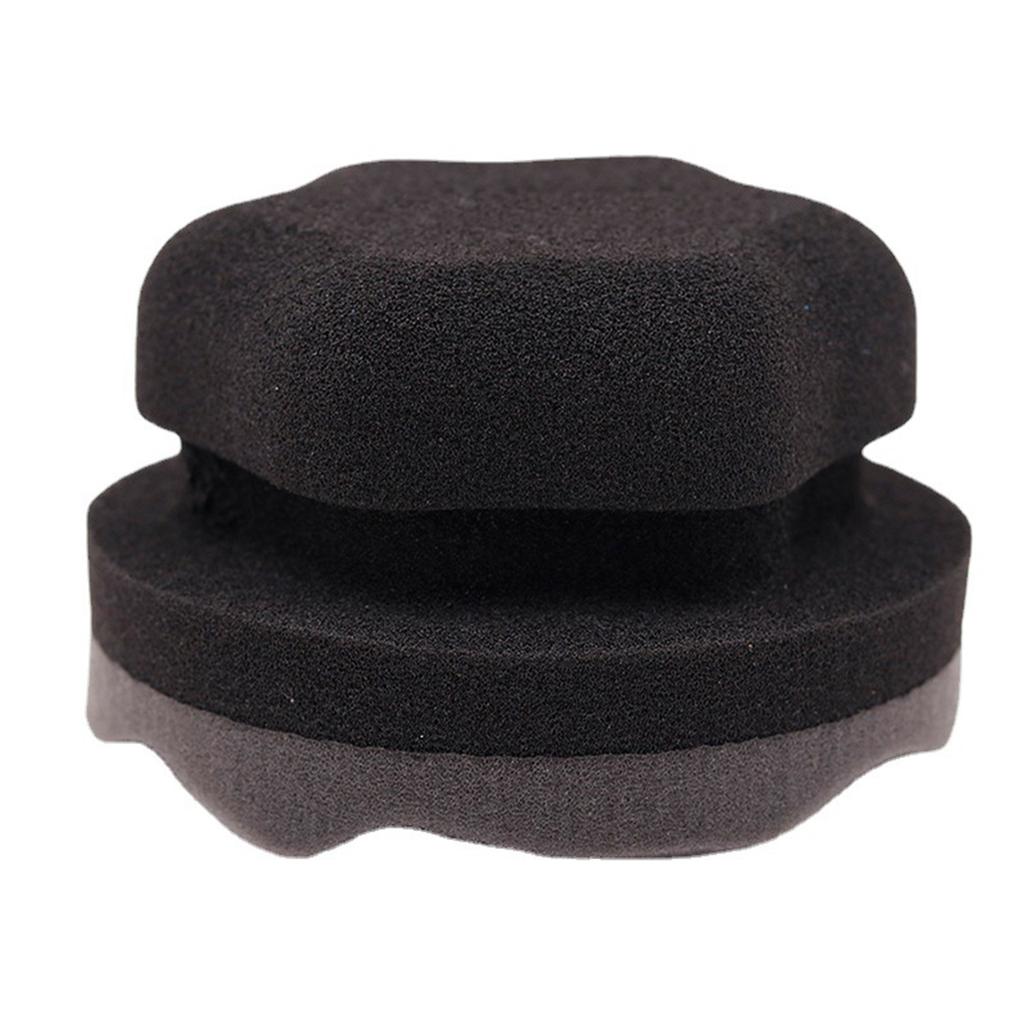 Автомобильная полировальная губка для шин с эргономичным дизайном ручки, губка для нанесения воска на шины автомобиля для эффективной очистки и вощения