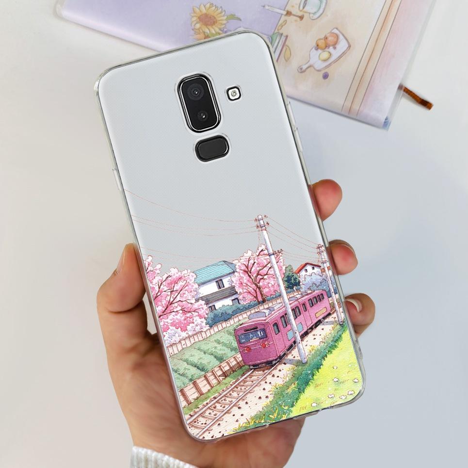 Чехол для Samsung Galaxy J8 2018 Чехол силиконовая задняя крышка для Samsung J8 2018 j810 Funda для Samsung J8 2018 Чехол для телефона Прозрачный Etui