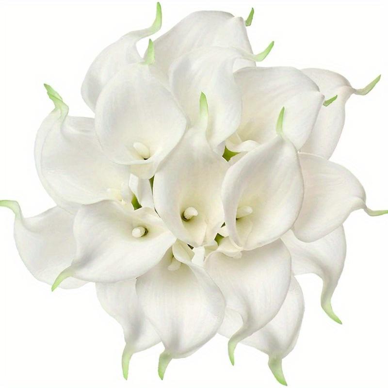 10 шт. реалистичных искусственных цветов каллы для самостоятельного изготовления, свадеб, вечеринок, домашнего декора