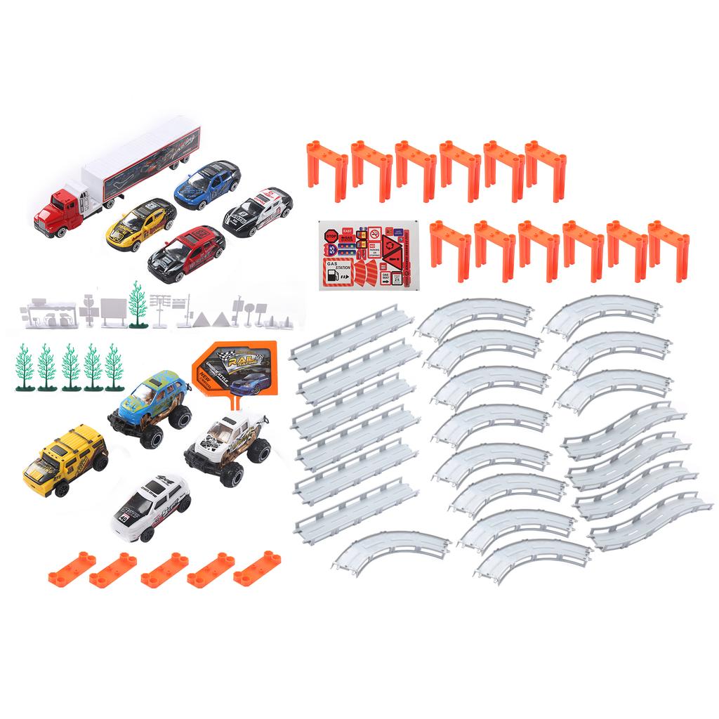 Электрический игрушечный трек для сборки автомобиля своими руками для детей и малышей, набор игрушечных треков CM557-50