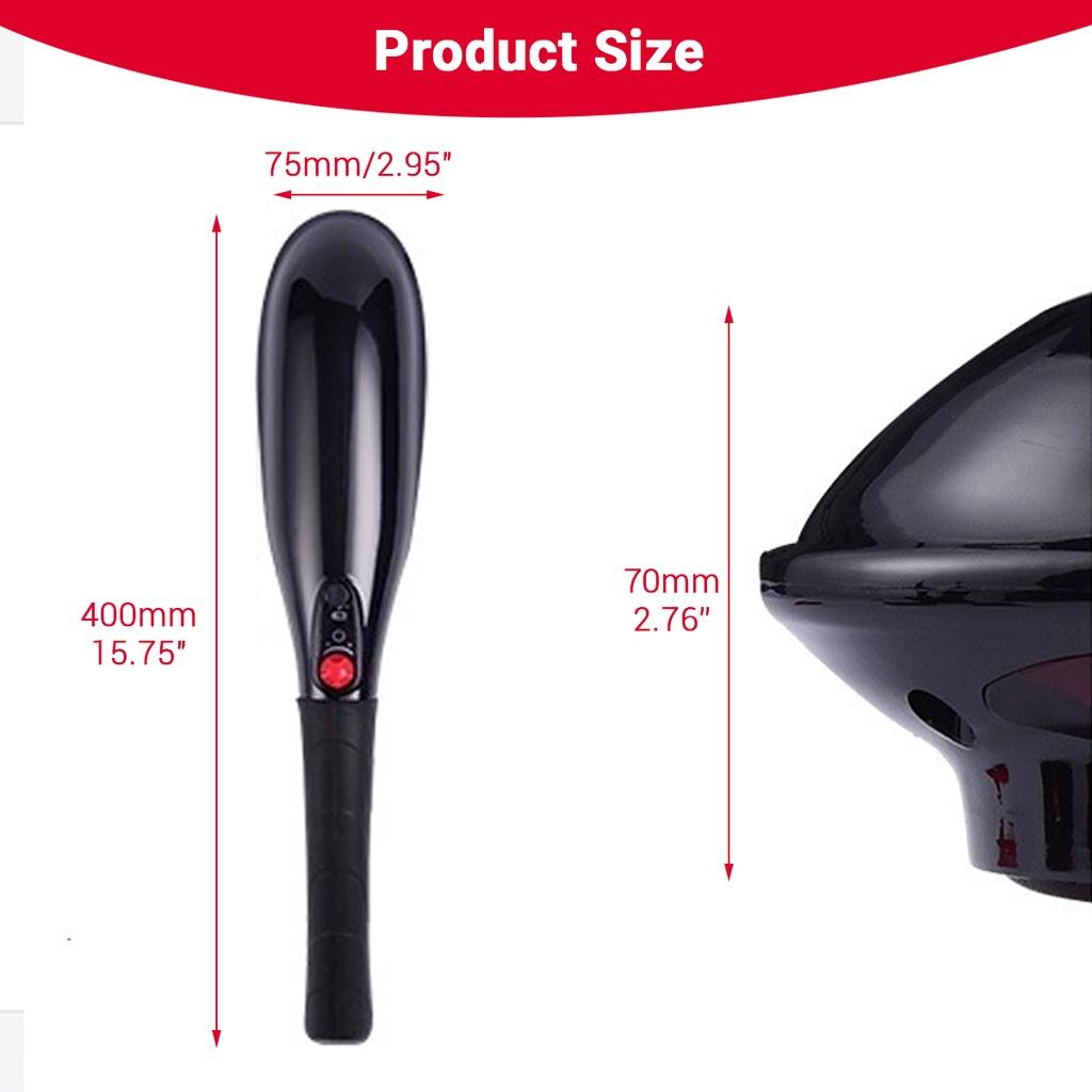 Перезаряжаемый ручной глубокий массажер для мышц шеи, беспроводной электрический массажер для тела с портивным дизайном, глубокотканный массажер для спины