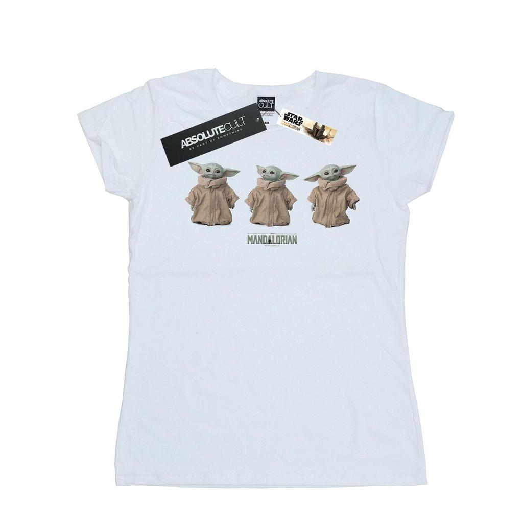 Star Wars Womens/Ladies The Mandalorian The Child Poses Cotton T-Shirt