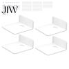 Drill Free Wall Ledge for Photos Mounted Floating Shelves Set, Durable Acrylic Shelves, Space Invisible Speaker Shelf Bedroom Saving Storage Security