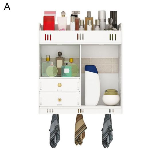 Кухонный настенный шкаф Большая вместимость Несколько отделений Простая установка Туалетный шкаф для хранения