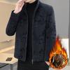 This Is A Casual and Versatile Short Thickened Woolen Coat with A Lapel Collar for Men in Autumn and Winter