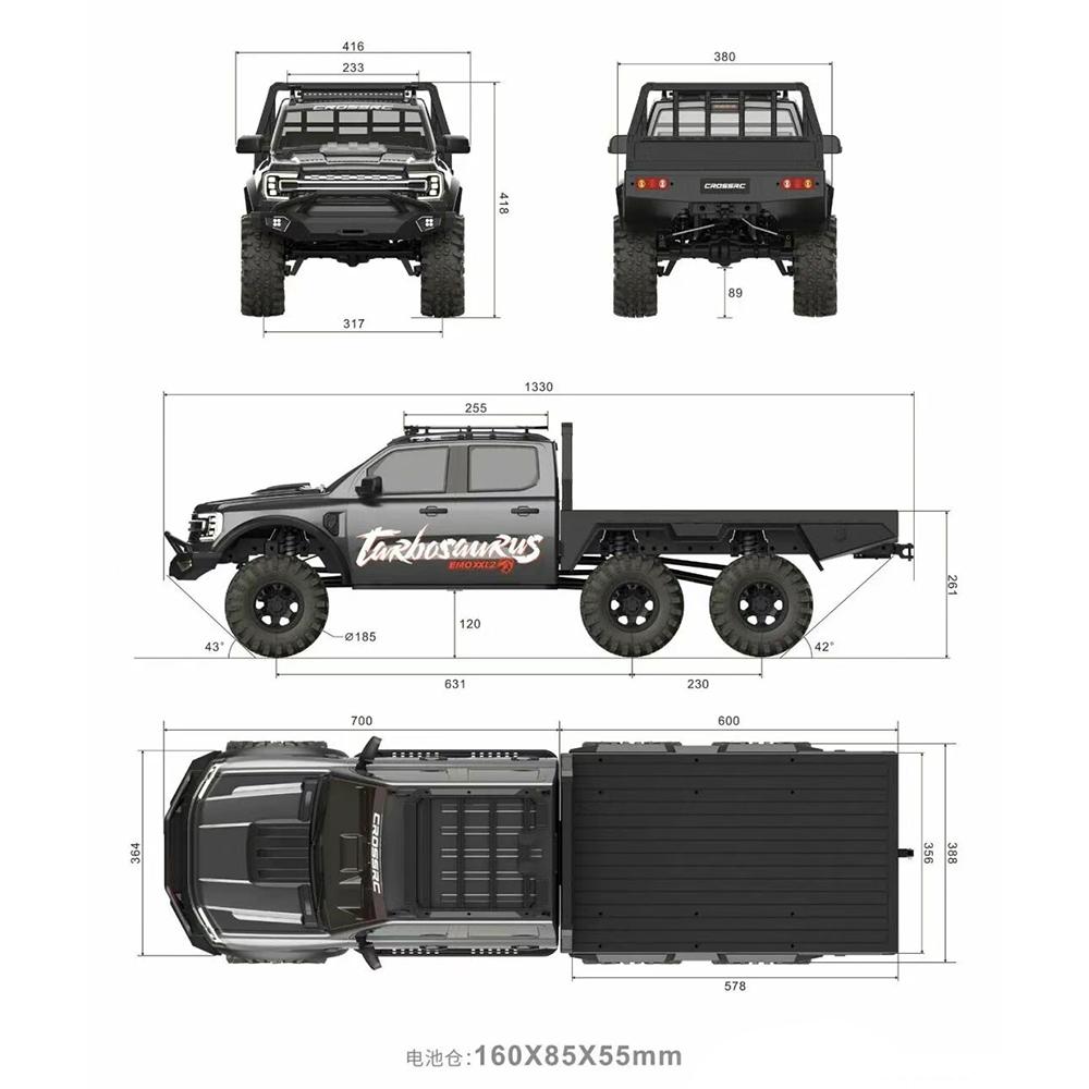 EMO XXL2 XX2 ATR/ЩЕТКА/БЕЗЩЕТОЧНЫЙ 1/5 RC RC Электрическая модель автомобиля на радиоуправлении Гусеничный Скальный Грузовик Игрушки для взрослых и детей