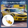 ARISELIFT 1 Set Turbo Sound Exhaust Muffler Pipe Whistle Rear Tail Pipe M Carbide Maker Aluminum Gold Tone for Bicycle