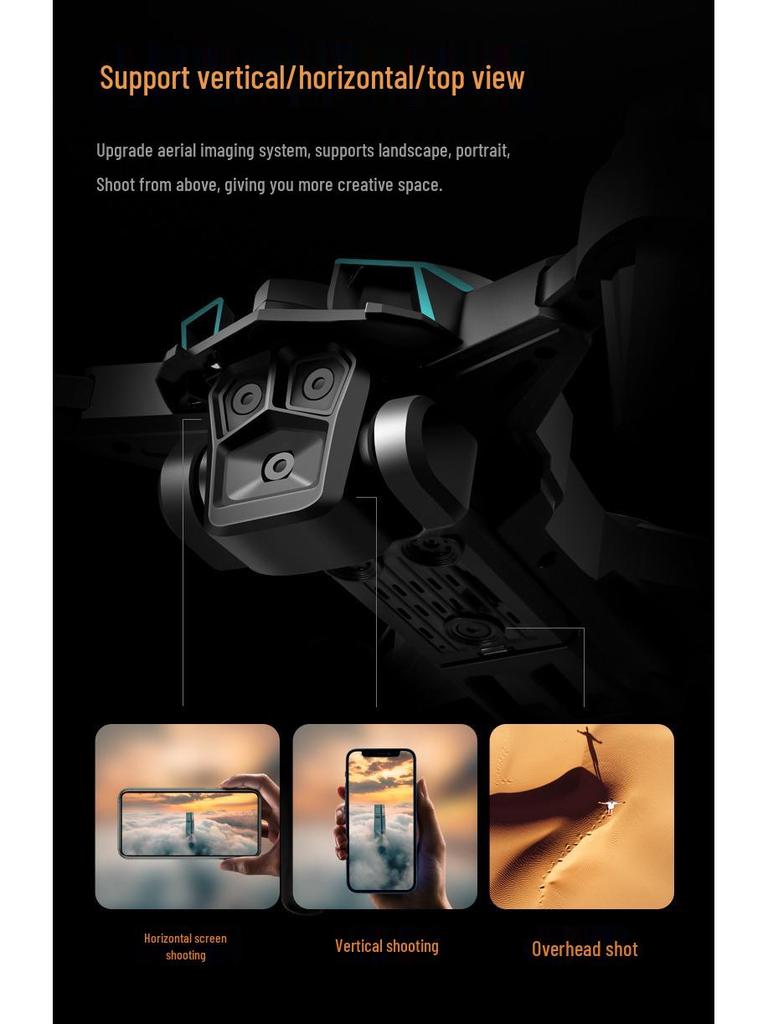 K12Max Drone: HD Aerial Photography, Screen Display, Remote Control, Brushless Obstacle Avoidance Quadcopter