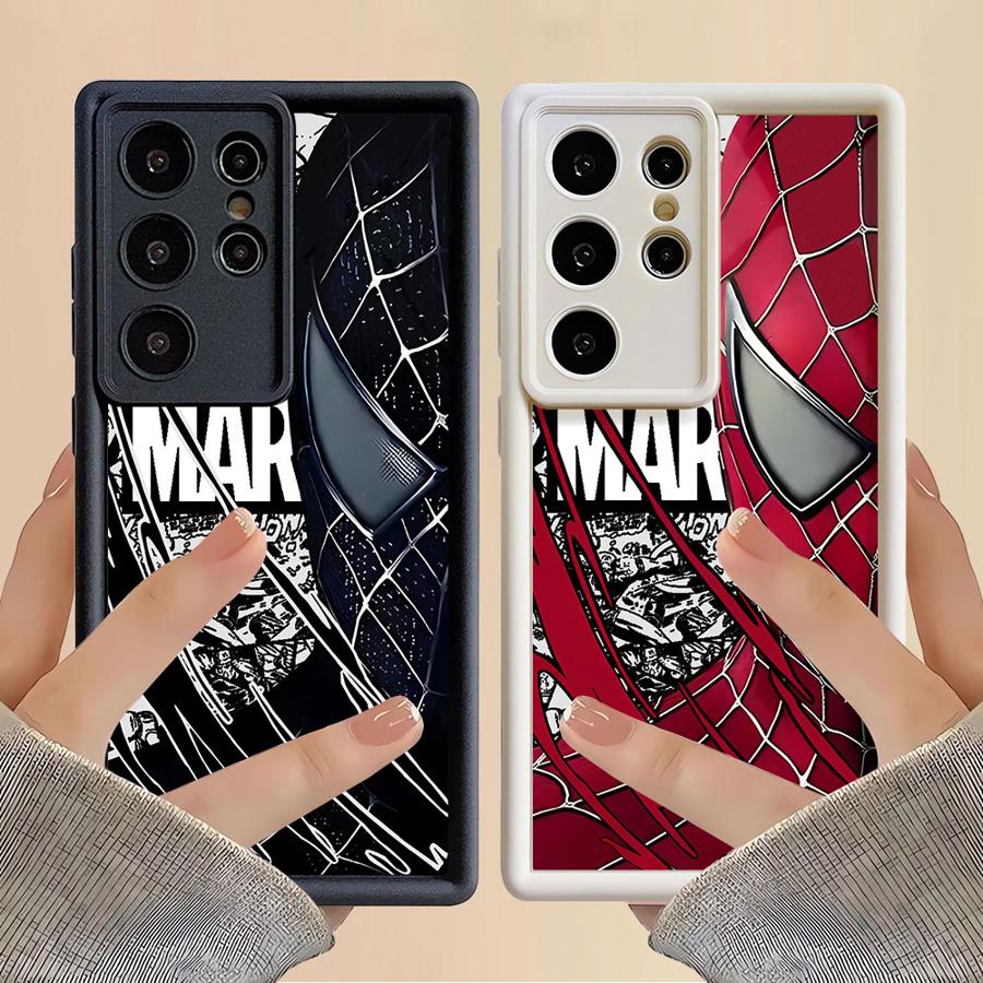 Мягкий чехол для телефона Marvel Человек-паук для Samsung Galaxy S24 Plus S23 FE S24Ultra S25 Edge S20FE S25 Ultra S21 S22