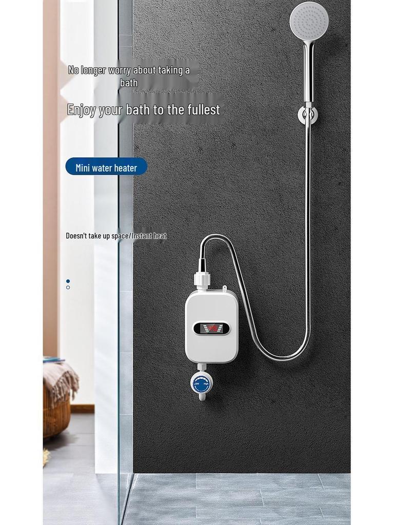 Мини Настенный Мгновенный Проточный Водонагреватель для Душа с Постоянной Температурой