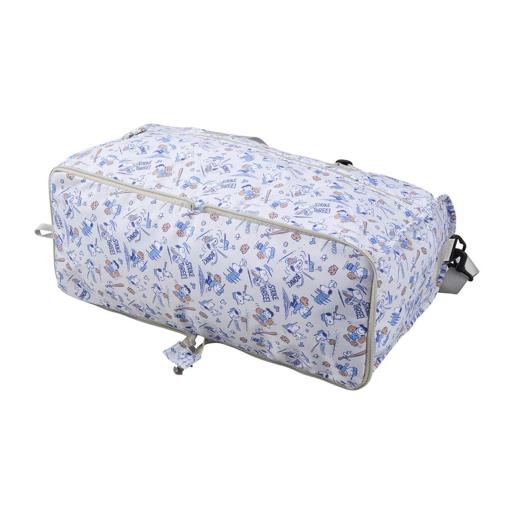 [Sifre] Folding Boston Bag, Large, Peanuts & Snoopy, PN170, Gray Baseball