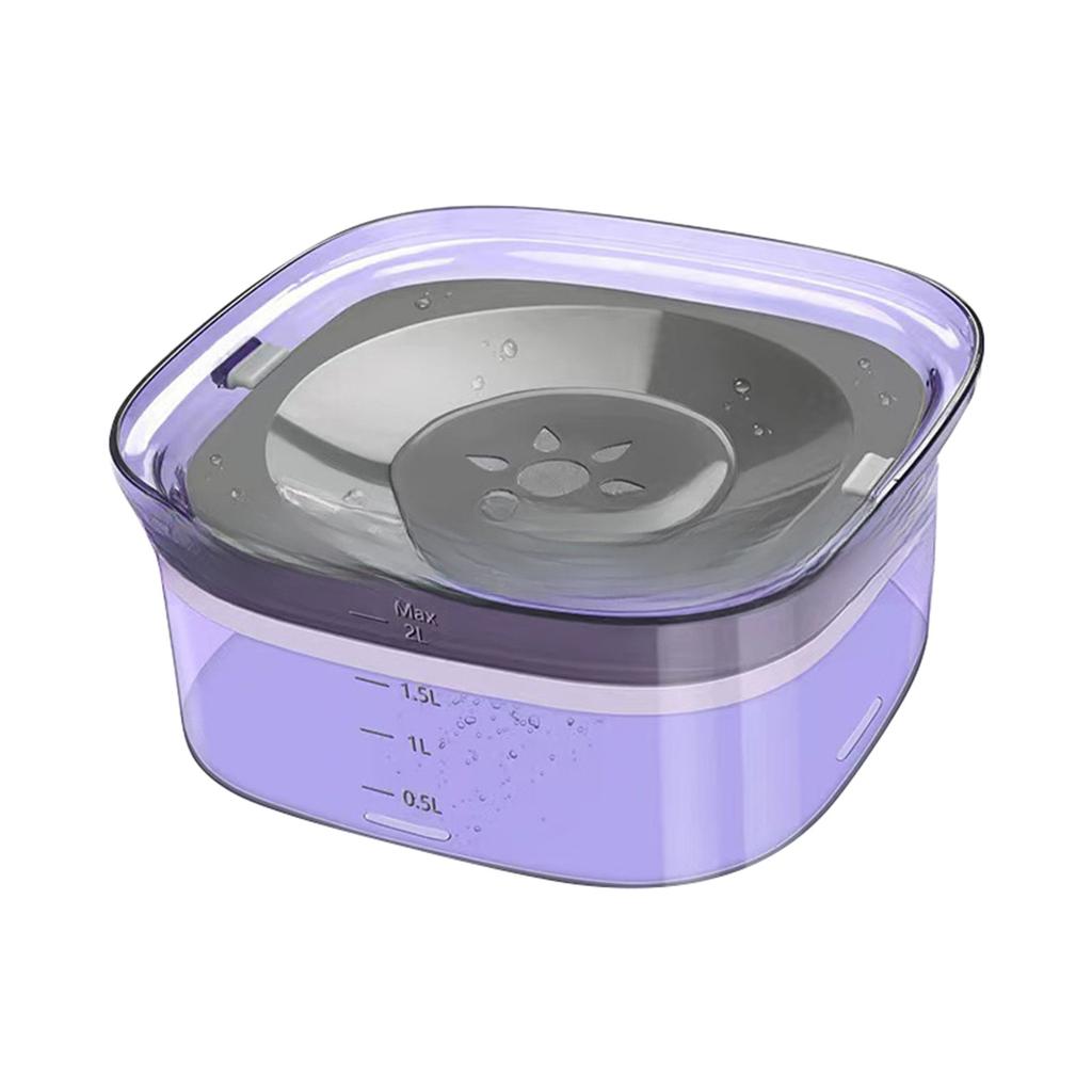 Миска для воды для собак с защитой от проливания, большая миска для собак с защитой от проливания сокращает необходимость в наполнении, не допускает загрязнения, не допускает капель, медленно пьющая вода для любителей поить