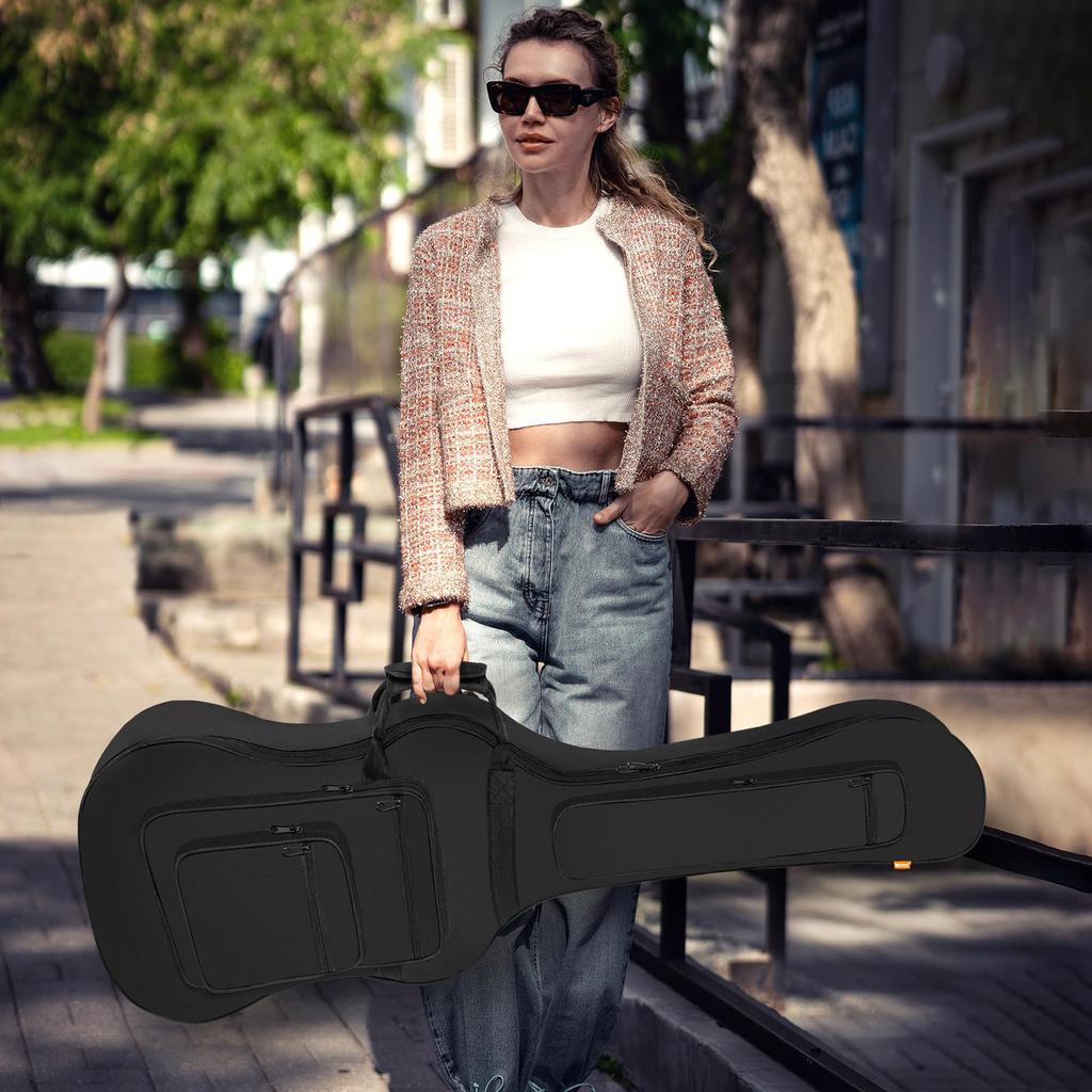 IBVIVIC электрическая басовая база мягкая бас-гитара бас Gig 10 мм плечо большой абразивный черный чехол, чехол, чехол, чехол, легкий, сумка, губка, сумка,