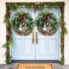 Christmas Wreath Bohemian Wind Wreath Bell Wreath Door Hanging