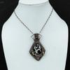 Moroccan Mud Crack Fossil Pendant Copper Wire Wrapped Handmade Pendant Copper Pendant Gemstone Jewelry Wire Wrapped Pendant Gift For Mother
