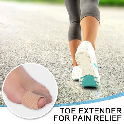 Выпрямитель для пальцев ног, противоскользящий разделитель с двойным кольцом для защиты от перекрывающихся пальцев и вальгусной деформации большого пальца стопы, ортопедический корректор косточки на весь день