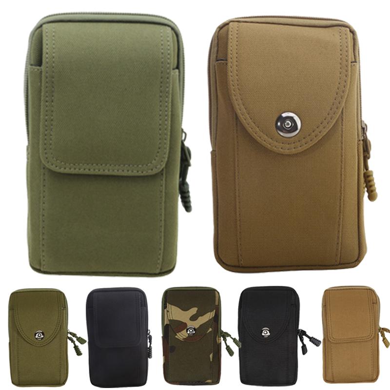 Men Tactical Molle Pouch Belt Waist Pack Bag Small Pocket Military Waist Pack Running Pouch Travel Camping Bags Soft Back