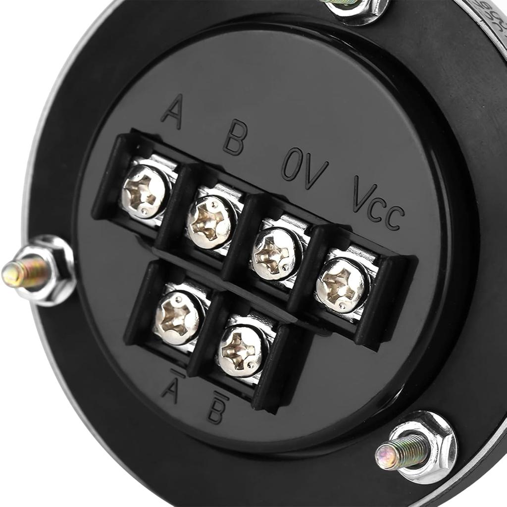 5V 60MM Hand Wheel Pulse Encoder Mill Router Manual Control Aviation Aluminum Rotary Knob Encoder for CNC System (Black)