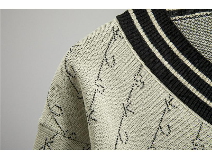 Женский осенне-зимний комплект в полоску: вязаный свитер и брюки-палаццо - стиль «маленький аромат», повседневная спортивная одежда