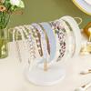 Hairband Storage Rack Polished Metal Smooth Surface Large Capacity Hairband Display Stand Necklace Bracelet Watch Organizer