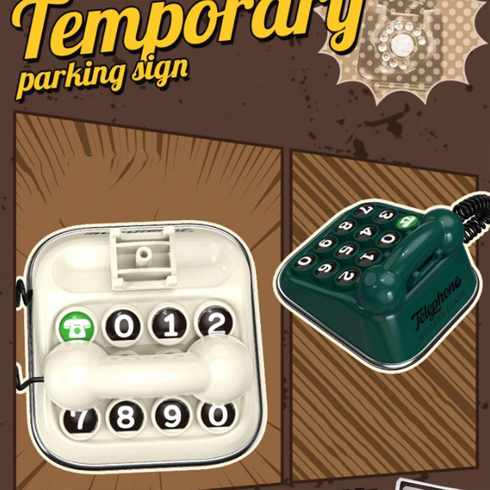 Keyboard Car Dashboard Ornament Retro Car Phone Number Sign Car Interior Accessories