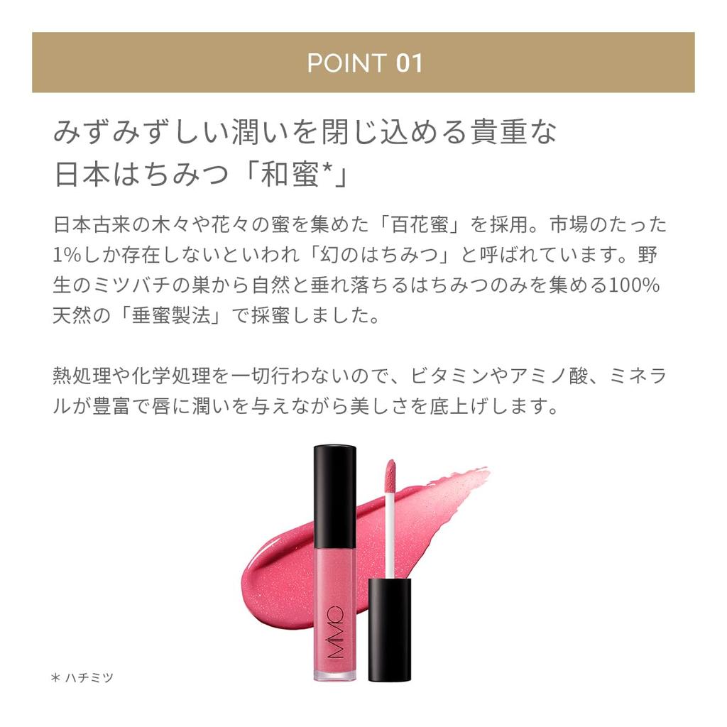 MiMC Минеральная медовая помада-блеск 105 Чистый красный 5,7 мл