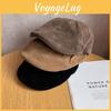 Simple Solid Color Suede Women Casual Beret For Autumn And Winter Use Daily