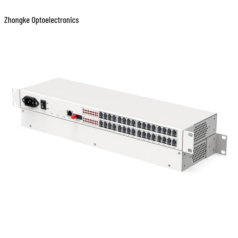 Zhongke Opto PCM Voice Telephone & 100M Network Fiber Optic Transceiver
