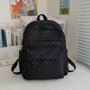 Student Schoolbag Polo Dot Women's Large Capacity Backpack Lightweight Class Backpack