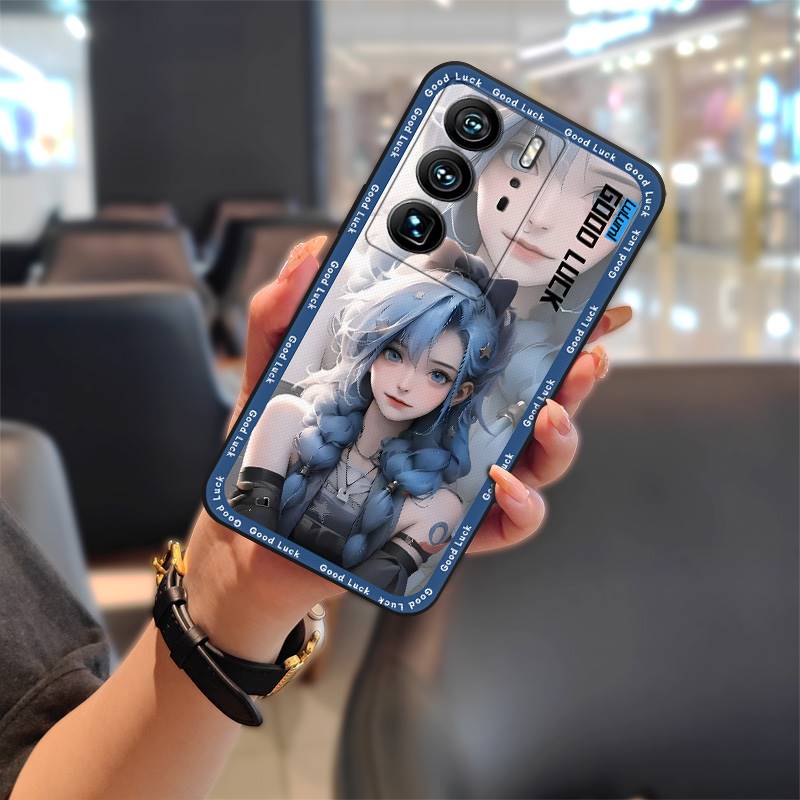Shockproof Cover Phone Case For ZTE Axon40 Ultra Waterproof TPU Anti-dust Fashion Design Cartoon Full wrap protective