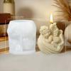 Набор для изготовления свечей «Крылья ангела» Рельефная смоляная роза Мыло Силиконовые формы Гипсовая кукла Декор Цветок Подарок на свадьбу ребенку