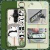 Soft Case Cartoon Phone Case For Sony Xperia Pro-I Back Cover Phone Holder Wrist Strap Fashion Design Silicone Panda