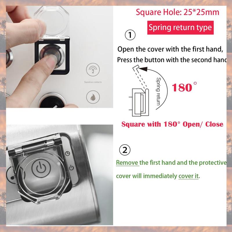 Крышка кнопочного переключателя Trend Power 2025, водонепроницаемая и ударопрочная, пылезащитный защитный кожух для монтажного отверстия 25 мм