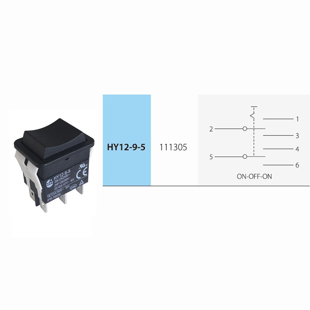 KEDU ВКЛ-ВЫКЛ-ВКЛ HY12-9-5 Электрические кулисные переключатели для бытовой техники и электроинструментов