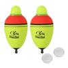 PATIKIL Lighted Fishing Slip Set of EVA Green and LED Lighted Fishing Float Valves for Night Yellow 2.5oz Bobbers, 2, Red, Fishing,