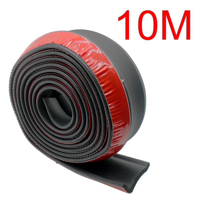 Резиновая накладка на передний бампер автомобиля, универсальная защита бампера от царапин, накладка на боковую юбку автомобиля, наклейка на передний бампер автомобиля