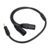 Dual XLR Male to 1 8in TRS Stereo Y Splitter Cable 1.6ft 3.5mm for Portable Media Player Laptop Mixer