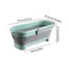Folding Mop Bucket Rectangular Fishing Baskets Car Washing Basin Portable Large Capacity Wash Bucket Home Cleaning Supplies