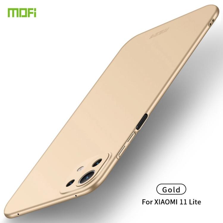 For Xiaomi Mi 11 Lite MOFI Frosted PC Ultra-thin Hard Case(Rose Gold)