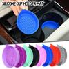 2pcs Car Cup Holder Waterproof Non-slip Insert Coaster Mat Silicone Drink Car Accessories Interior Insulation Universal X6R7