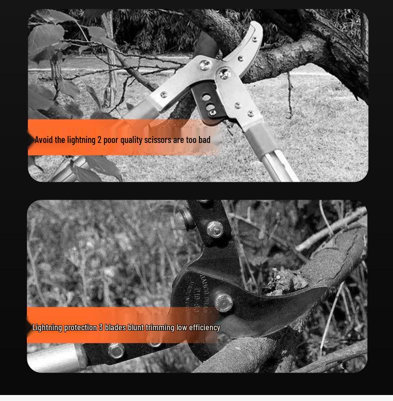 Heavy Duty Extendable Pruning Shears - SK5 Coarse Branch & Fruit Tree Pruner for Landscaping & Gardening