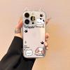 Line Bones Dog Apple Phone Case: Transparent Cat Ears, Precise Cutouts for iPhone 13, 14, 15 Pro/Pro Max