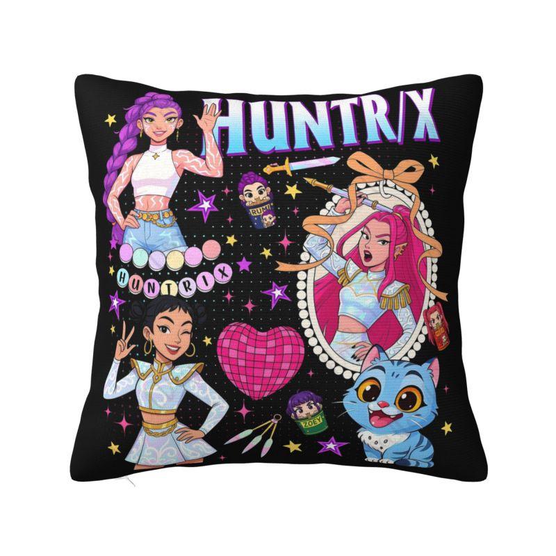 Пользовательские Kpop Охотник на Демонов Наволочки Huntrix Наволочка Декорация Салон Квадратная Наволочка