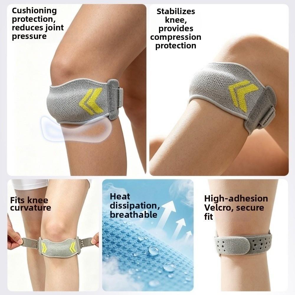 Elastic Sports Knee Pad Shock Absorption Knee Brace Joints Protector Knee Strap Band Basketball
